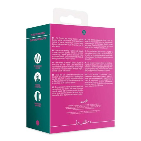Thrusting and Tapping Vibrator - Powerful Pink Loveline