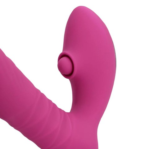 Thrusting and Tapping Vibrator - Powerful Pink Loveline