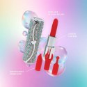 Tiffany - Lipstick Vibrator with 4 Attachments - Blue Loveline