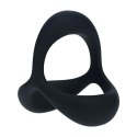 Tri O Ergo Silicone Cockring - Black Levelz
