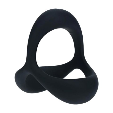 Tri O Ergo Silicone Cockring - Black Levelz