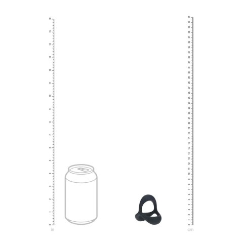 Tri O Ergo Silicone Cockring - Black Levelz