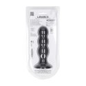 Tri Rattle Liquid Silicone Anal Plug - L - Black Levelz
