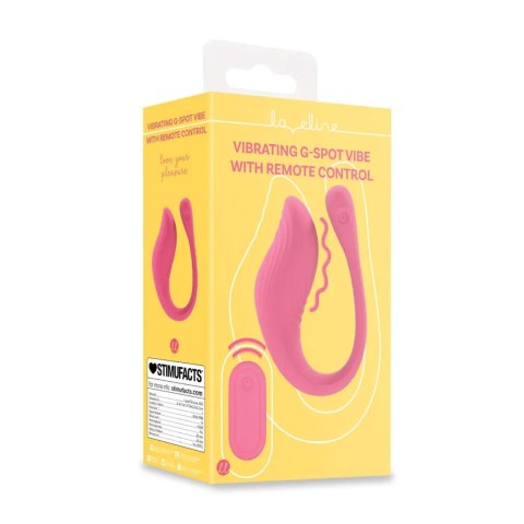 Vibrating G-Spot Vibe with Remote Control - Pink Loveline