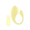 Vibrating G-Spot Vibe with Remote Control - Yellow Loveline