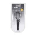 Wide Adjustable Silicone Lasso Cockring - 5mm - Black Levelz