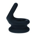 Wide Double O Silicone Cockring - S - Black Levelz