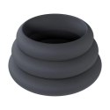 Wide O Silicone Cockring Set of 3 - L/XL/XXL - Black Levelz