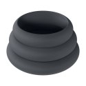 Wide O Silicone Cockring Set of 3 - S/M/L - Black Levelz