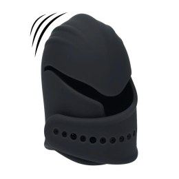 Adjustable Vibrating Silicone Penis Head Stimulator - Black Levelz