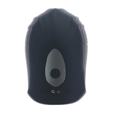 Adjustable Vibrating Silicone Penis Head Stimulator - Black Levelz