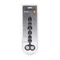 Beaded Silicone Anal Probe with Double Loop - Black Levelz by Shots