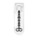 Beaded Silicone Anal Probe with Double Loop - Black Levelz by Shots