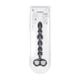 Beaded Silicone Anal Probe with Double Loop - Black Levelz by Shots