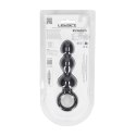 Beaded Silicone Anal Probe with Loop - Black Levelz by Shots