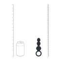 Beaded Silicone Anal Probe with Loop - Black Levelz by Shots