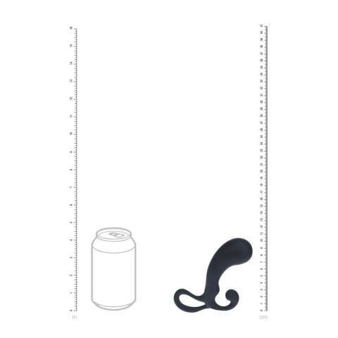 Bulb with Loop Silicone Prostate Massager - M - Black Levelz