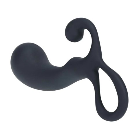Bulb with Loop Silicone Prostate Massager - S - Black Levelz