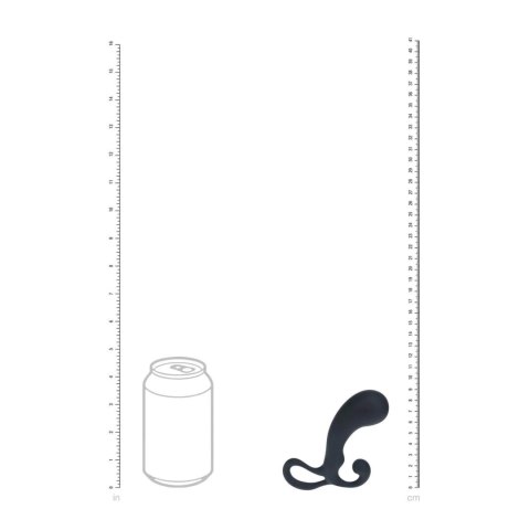 Bulb with Loop Silicone Prostate Massager - S - Black Levelz