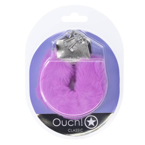 Classic Fluffy Handcuffs - Purple Ouch!
