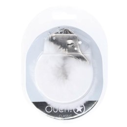 Classic Fluffy Handcuffs - White Ouch!