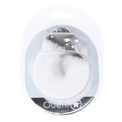 Classic Fluffy Handcuffs - White Ouch!