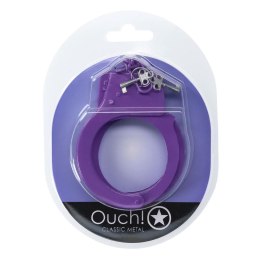 Classic Metal Handcuffs - Purple Ouch!