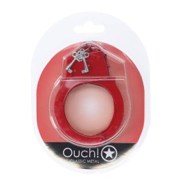 Classic Metal Handcuffs - Red Ouch!