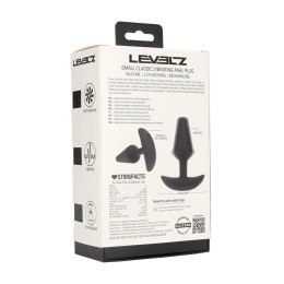 Classic Vibrating Silicone Anal Plug - S - Black Levelz