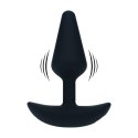 Classic Vibrating Silicone Anal Plug - S - Black Levelz