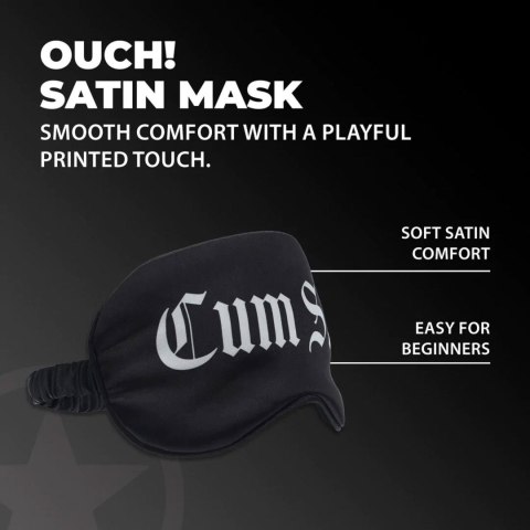 Cum Slut - Printed Satin Mask Ouch!