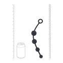 Curved Silicone Anal Beads - Black Levelz