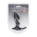 Double Ripple Silicone Prostate Massager - Black Levelz by Shots