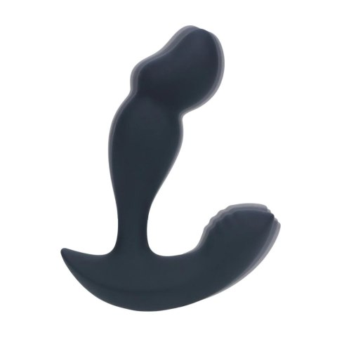 Dual Motor Remote Control Dual Motor Vibrating Liquid Silicone Prostate Stimulator - Black Levelz