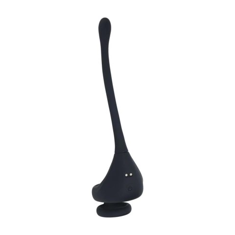 Dual Motor Silicone Cockring with Prostate Stimulator - Black Levelz by Shots
