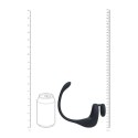 Dual Motor Silicone Cockring with Prostate Stimulator - Black Levelz by Shots