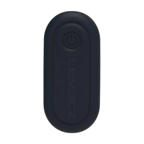 Dual Vibrating Remote Rotating Beads Silicone Prostate Stimulator with Cock and Ball Ring - Black Levelz