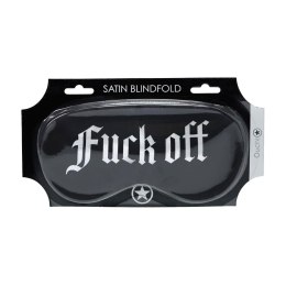 Fuck Off - Printed Satin Mask Ouch!