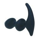 Full Double Ripple Silicone Prostate Massager - Black Levelz