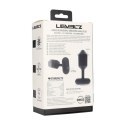 Hexagonal Vibrating Silicone Anal Plug - L - Black Levelz