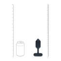 Hexagonal Vibrating Silicone Anal Plug - L - Black Levelz