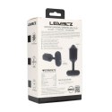 Hexagonal Vibrating Silicone Anal Plug - M - Black Levelz