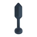 Hexagonal Vibrating Silicone Anal Plug - S - Black Levelz