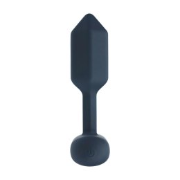 Hexagonal Vibrating Silicone Anal Plug - S - Black Levelz
