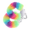 Heavy-duty Fluffy Handcuffs - Multicolor 1 Ouch!