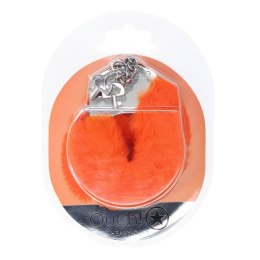 Heavy-duty Fluffy Handcuffs - Orange Ouch!