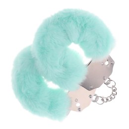 Heavy-duty Fluffy Handcuffs - Powder Green Ouch!