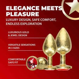 Milan Collection - Metal Anal Plug Set - Gold Ouch!
