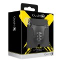 PU Leather Chastity Belt with Straps - Black Ouch!