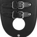 PU Leather Chastity Belt with Straps - Black Ouch!